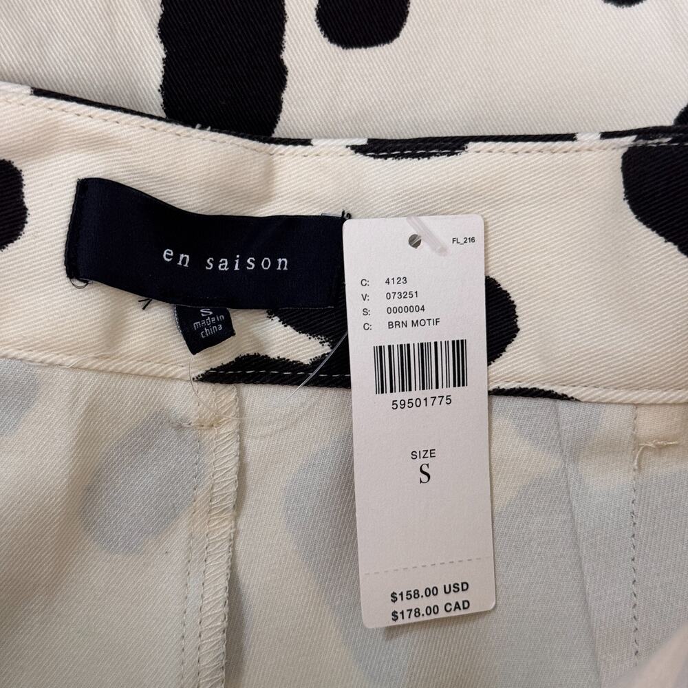 En Saison Anthropologie Pants Women Small Cow Print High Waist Western Festival - Picture 3 of 11